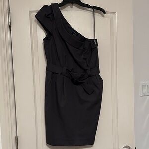 French Connection Chic dark blue One-Shoulder Dress